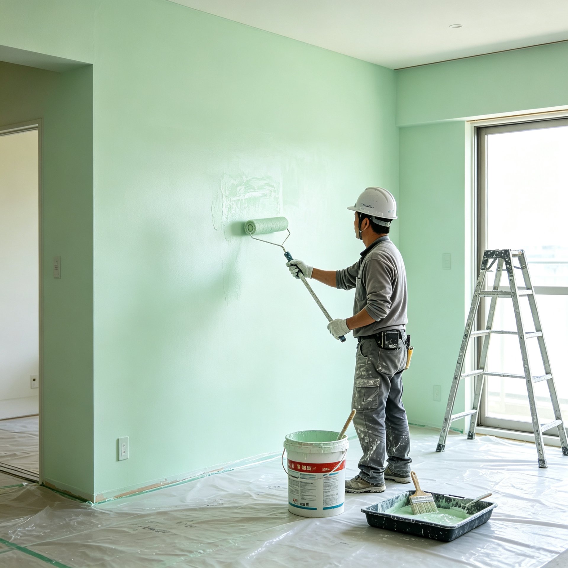 Water-based coatings application with CMC